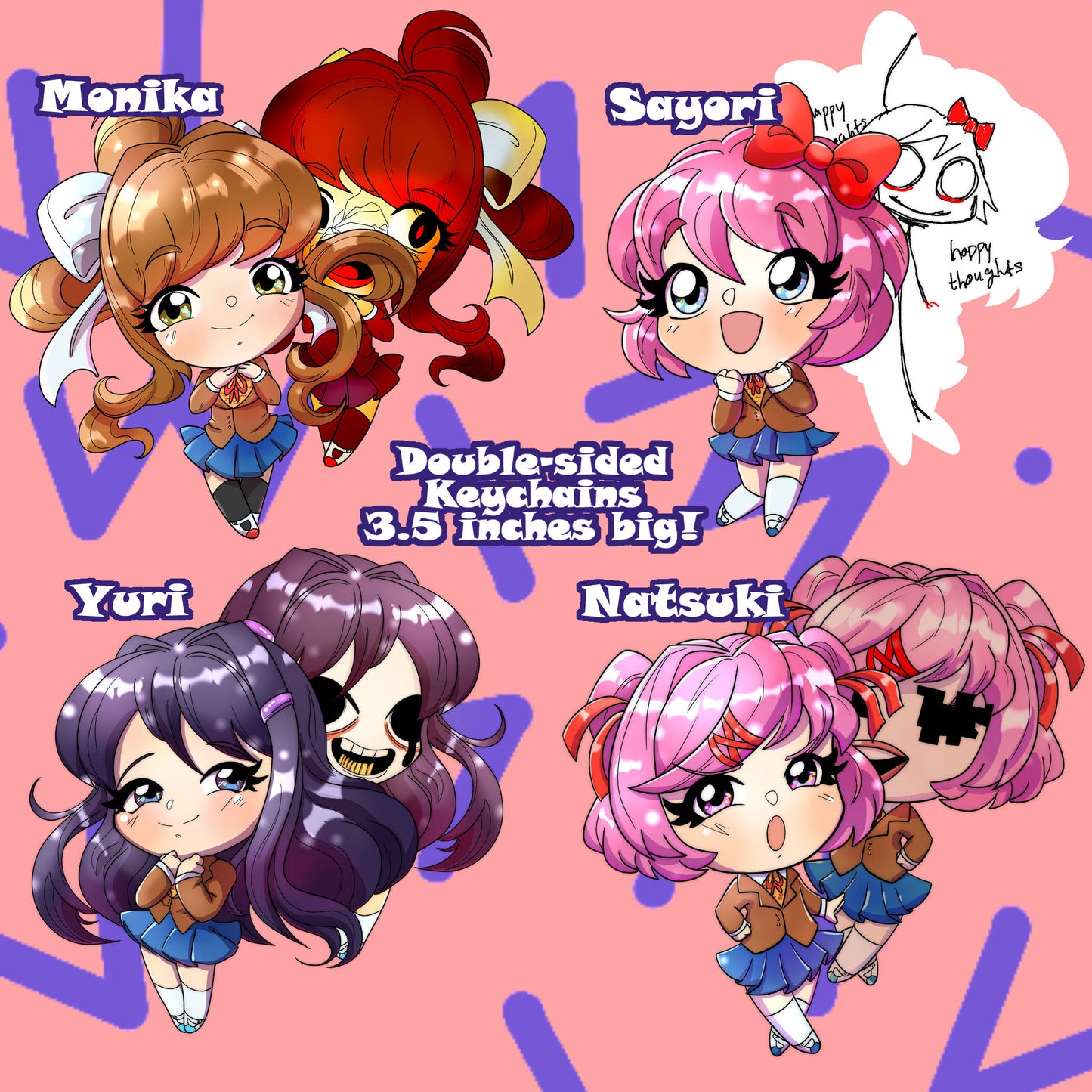 DDLC Keychains
