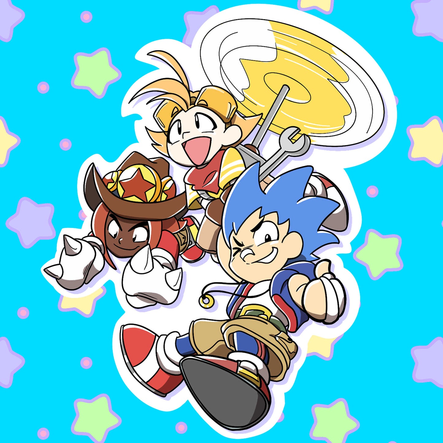 Team Sonic Gijinka Sticker