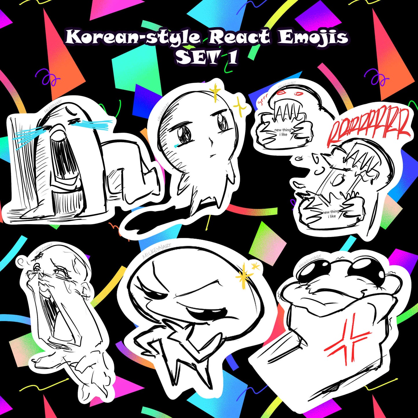 Korean Style React Images SET 1