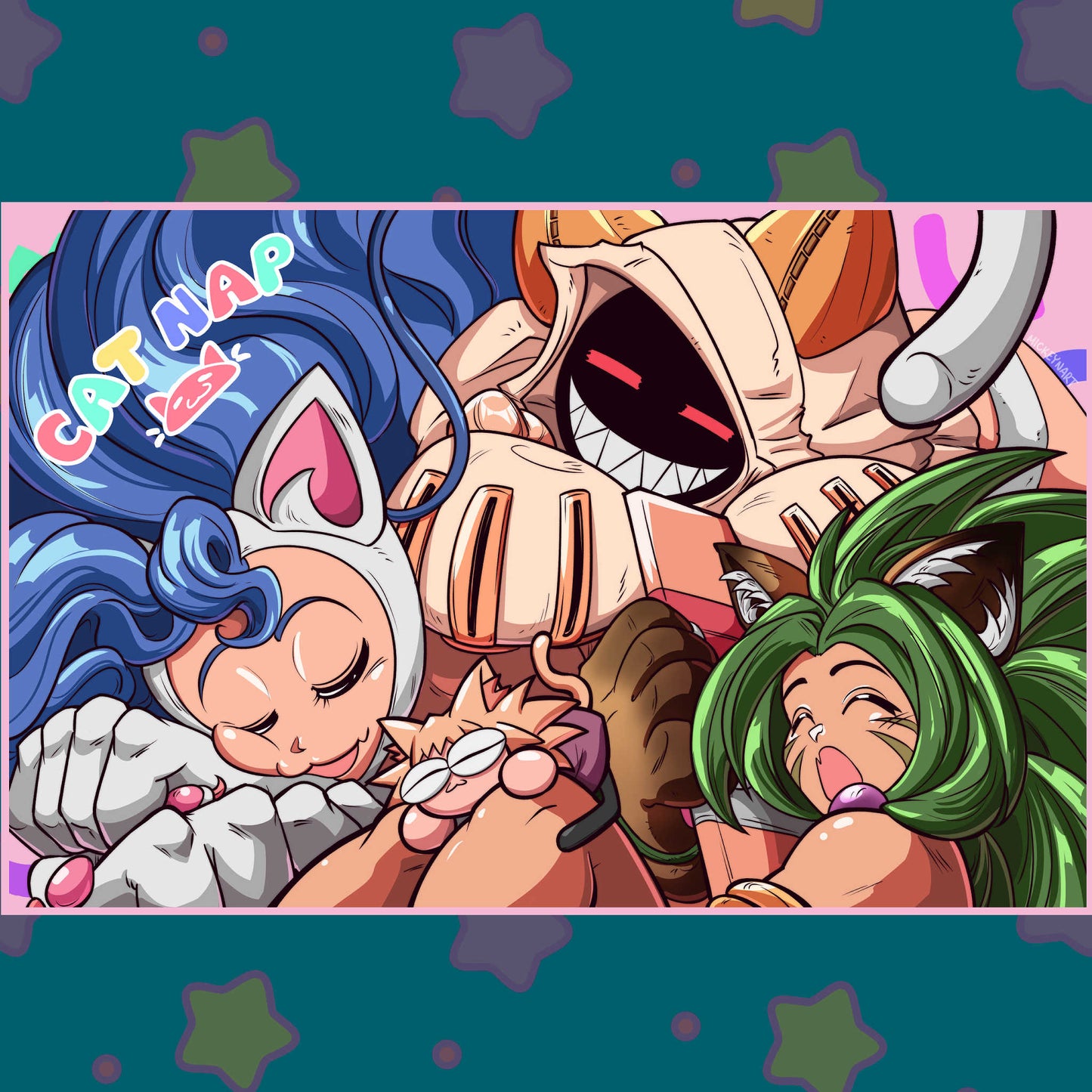 Catnap 17x11 Poster Print
