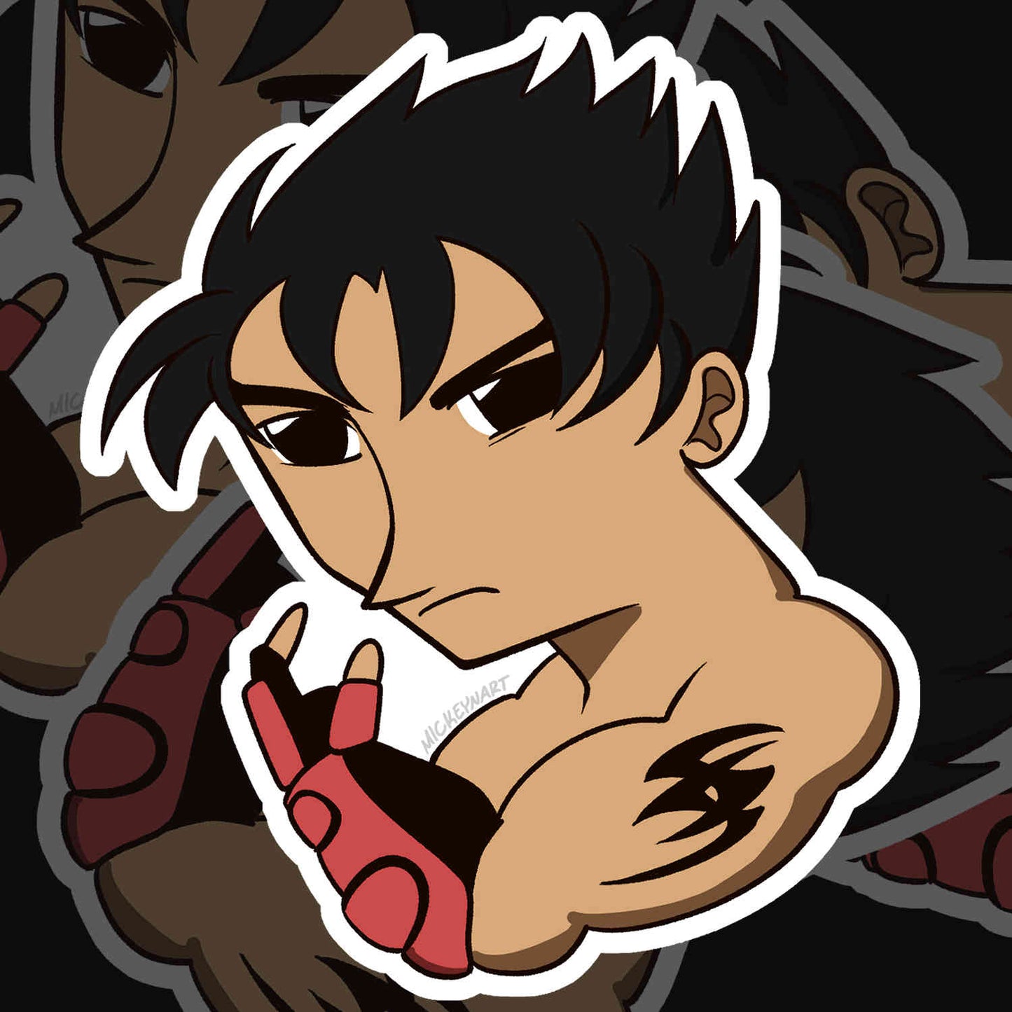 "Bad Jin" 5 inch Sticker