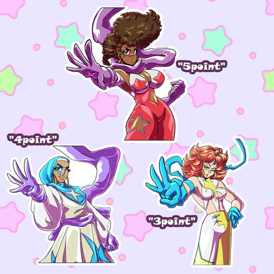5point of the Point Sisters Sticker Set [OC]