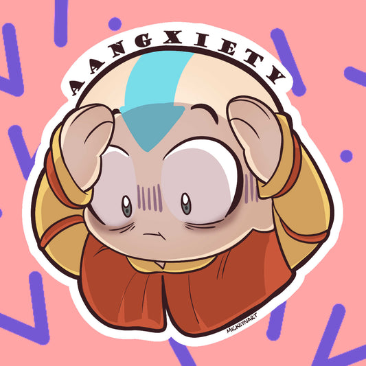 “Aangxiety” Sticker