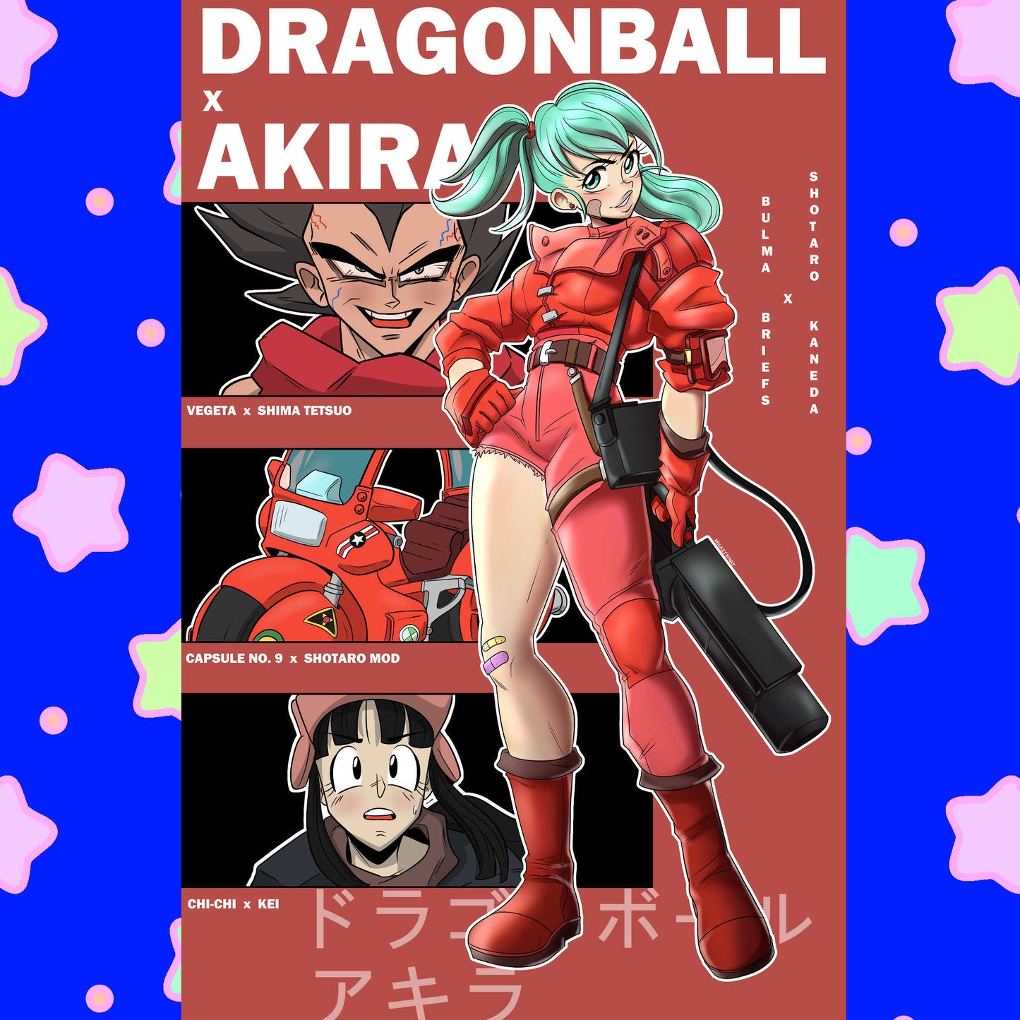 “BulmaxKaneda” 11x17 Poster Print