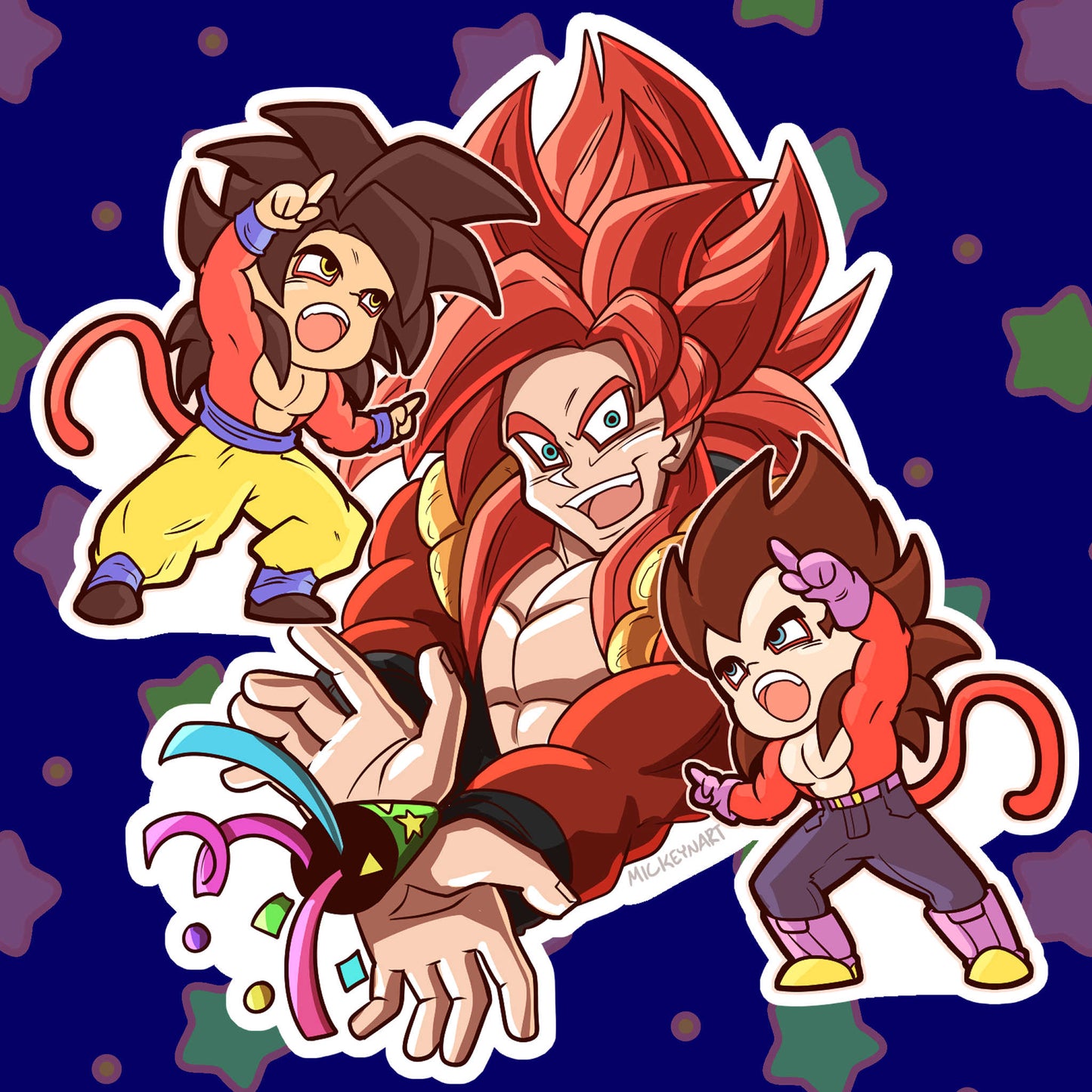 SSJ4 Gogeta 5 inch Sticker