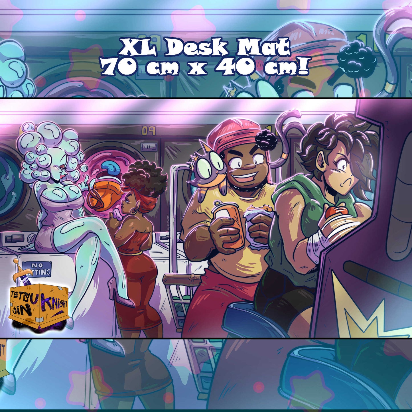 Tetsujin Laundry (k)Night Desk Mat