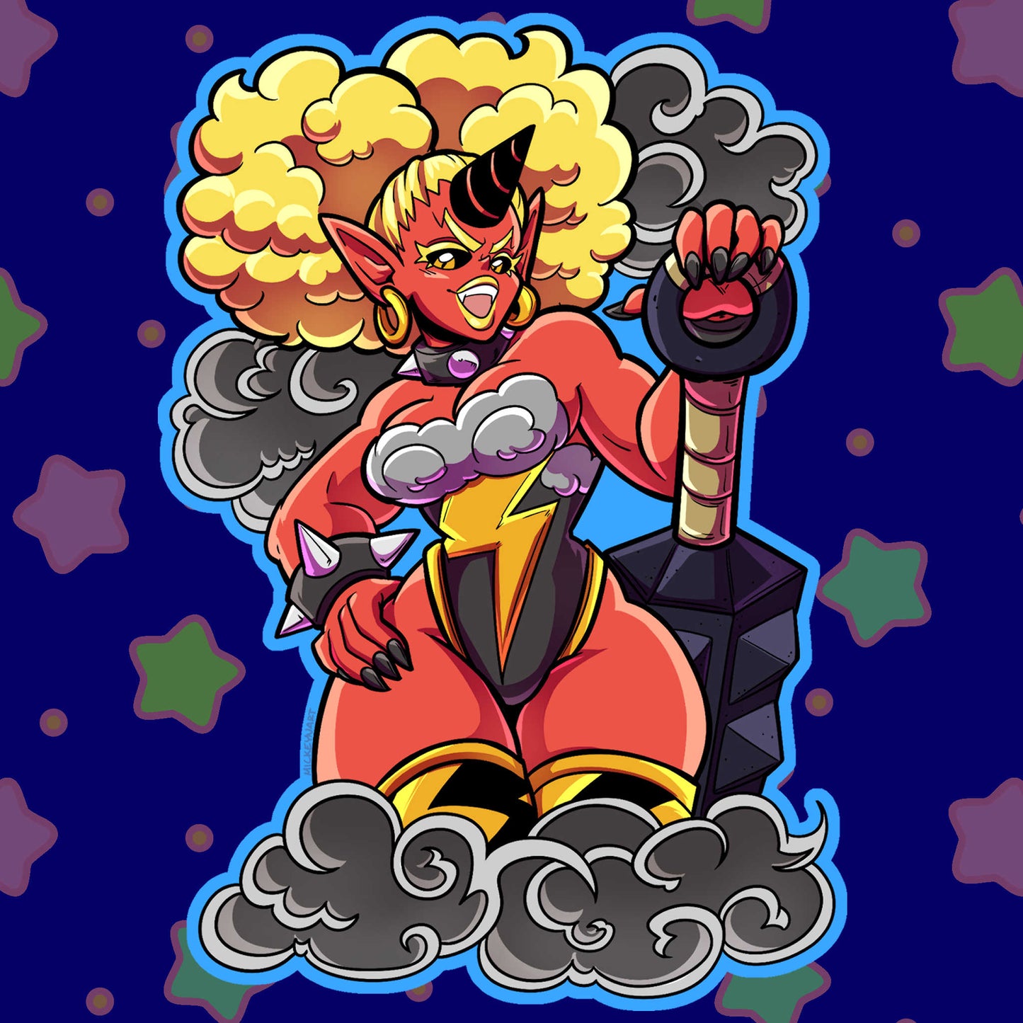 Thunder Thighs Sticker (OC)