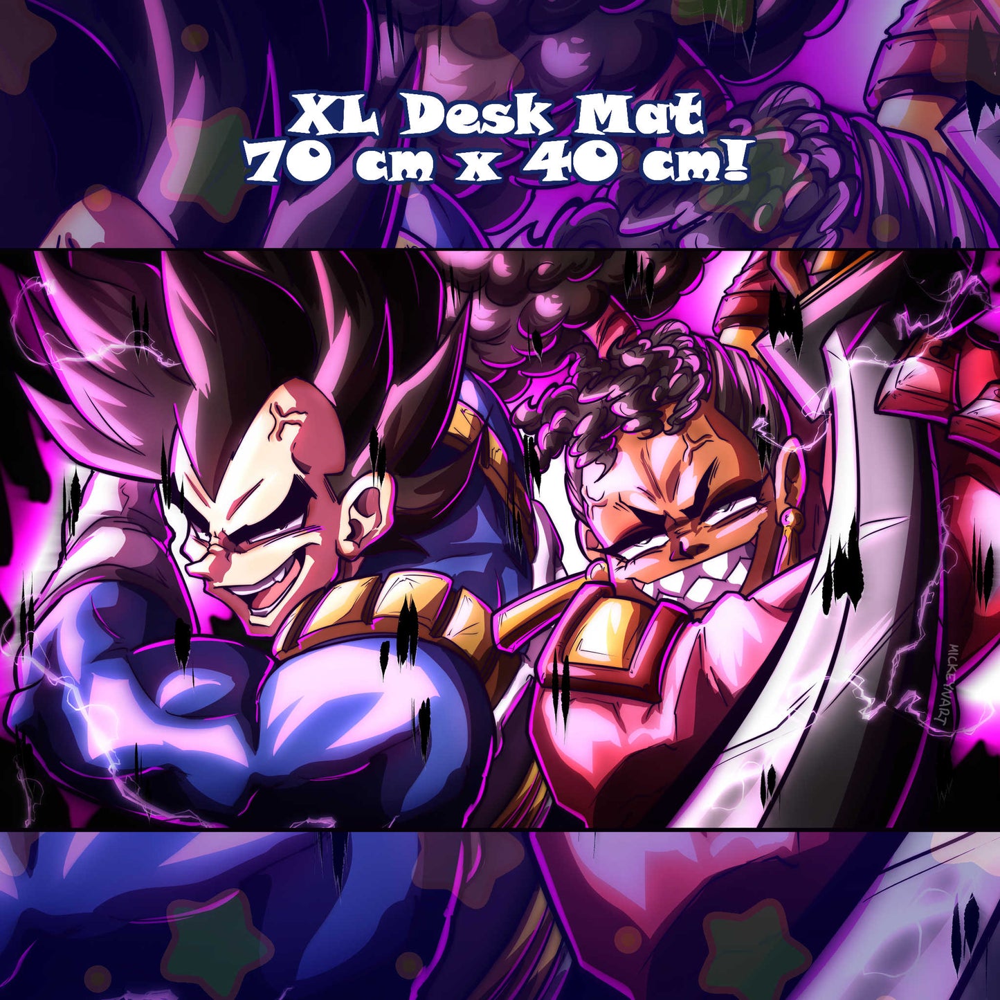 Vegeta & Manilla Mashup Desk Mat