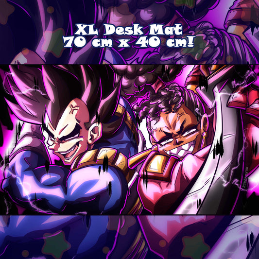 Vegeta & Manilla Mashup Desk Mat