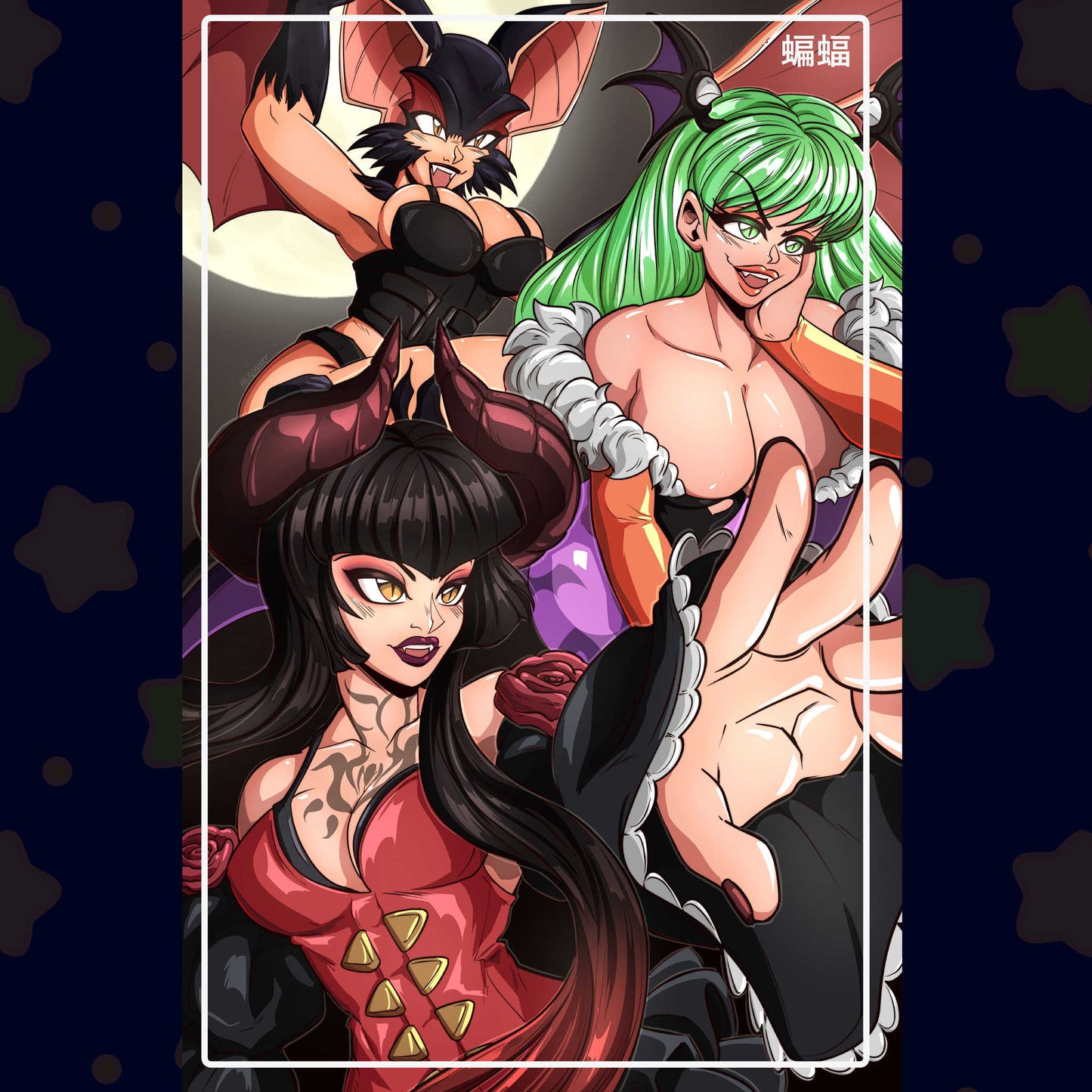 Batty Babes 11x17 Poster Print