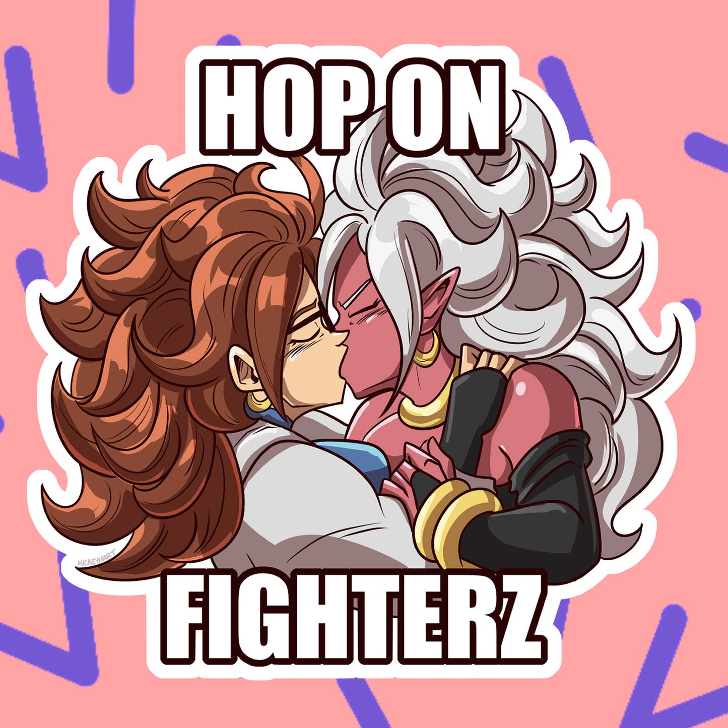 "Hop on FighterZ" Android 21 ver. 5 inch Sticker