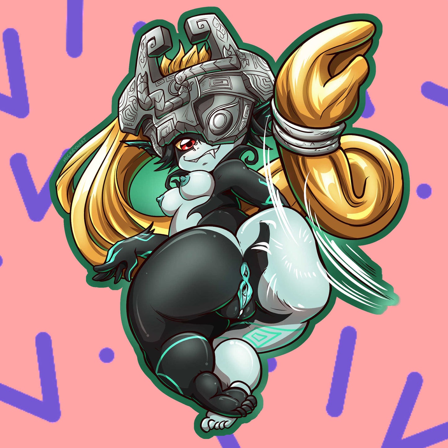 [NSFW] Midna XL 7.5 inch Sticker