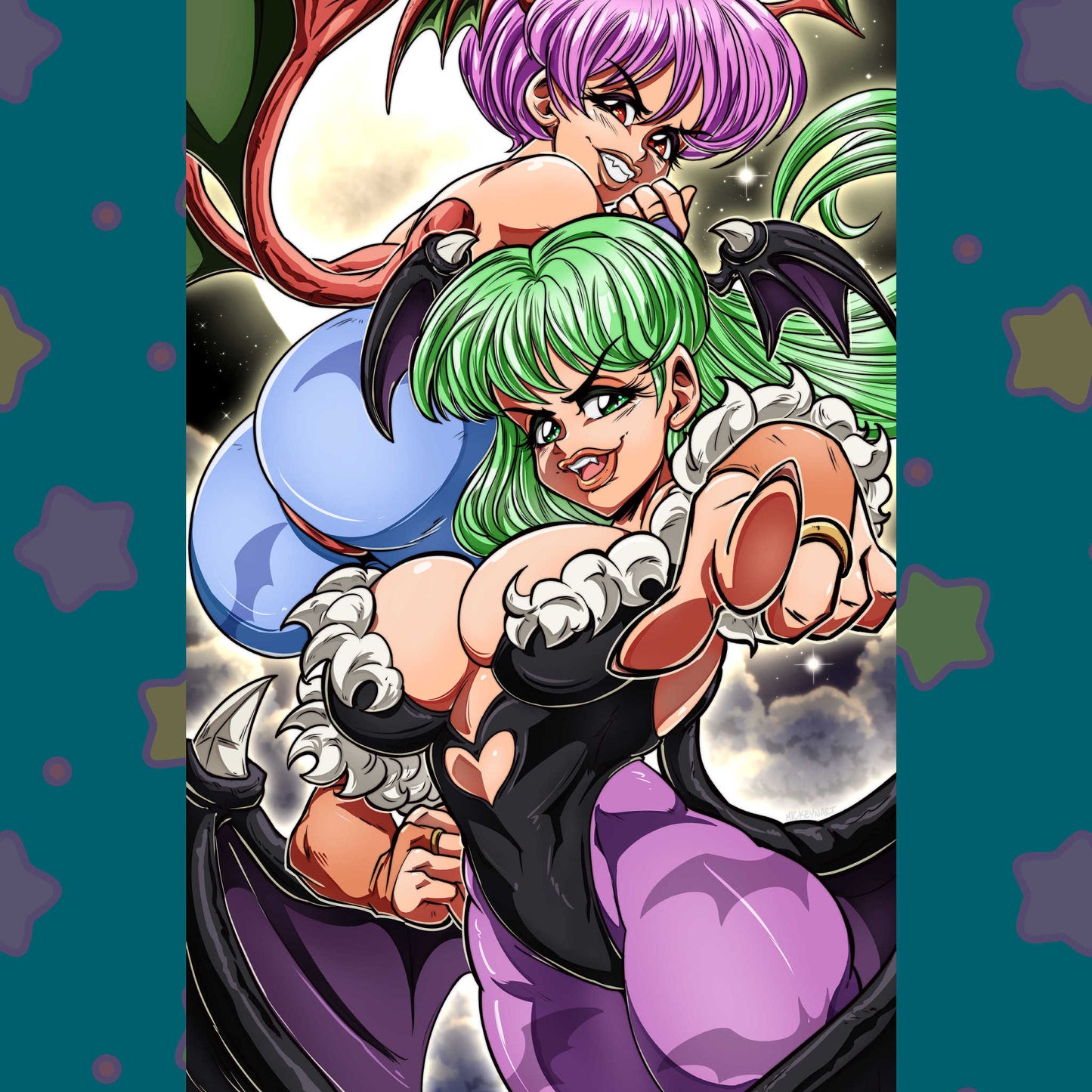 Morrigan & Lilith 11x17 Poster Print