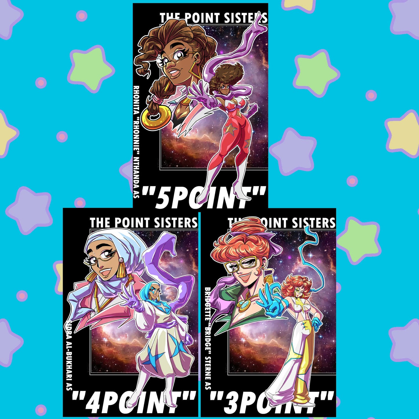 The Point Sisters 11x17 Print Set