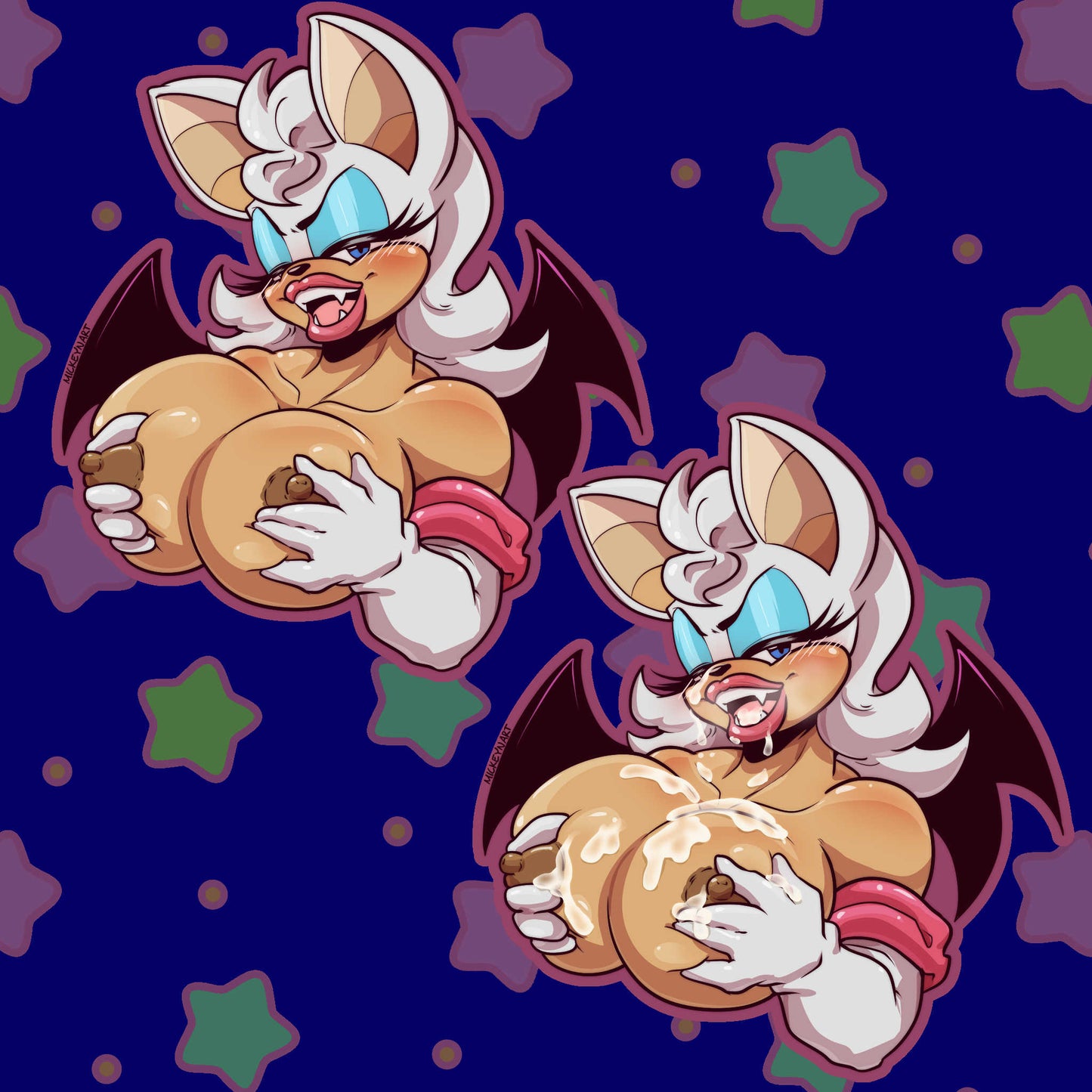 [NSFW] Rouge the Bat Keychain